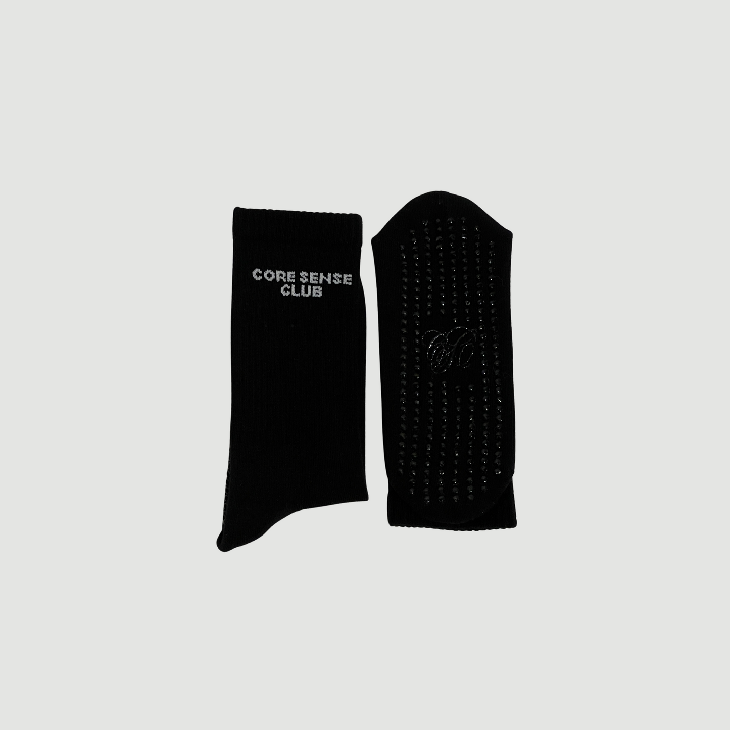 Pilates Grip Socken – Schwarz | Rutschfest & Stilvoll