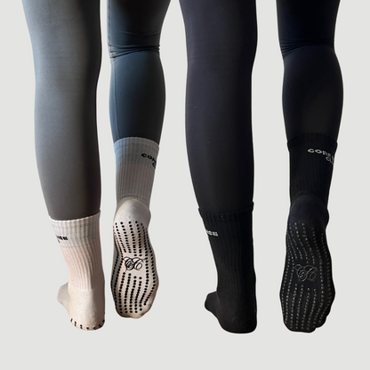 (Pre-Order) Core Sense Club Pilates Grip Socks Bundle – Black & White