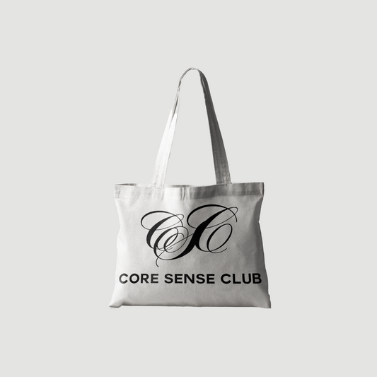 Core Sense Club Canvas Tote – Stylish, Sustainable & Versatile 🖤